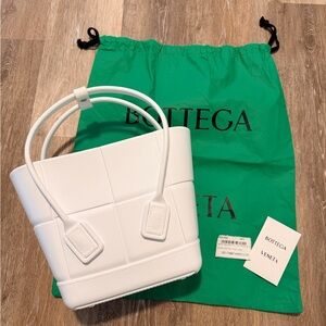 Bottega Veneta White Tote Bag